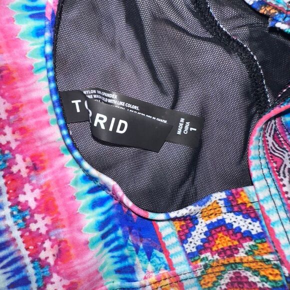 Torrid 1x one piece vixen pinup girl full figure swimsuit - Picture 4 of 5